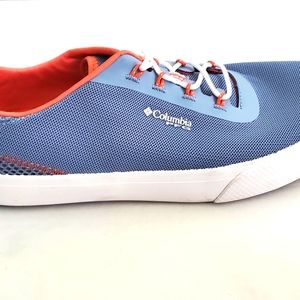 Women's Columbia Dorado Lace Up PFG Shoes Fishing Mountain/Red Coral Size 8